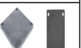 125x125x3mm Solar Base Plate
